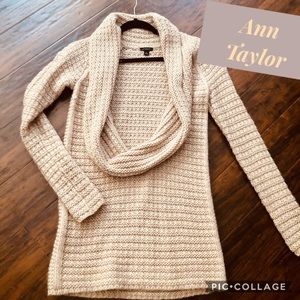 Tan Open Front Sweater